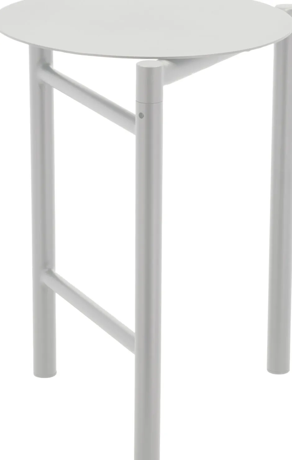 Møbler<Zone Skammel Disc Soft Grey