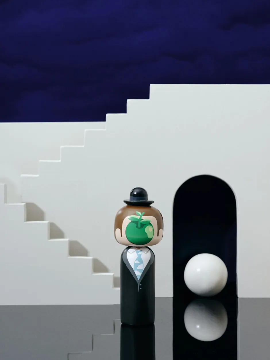 Figurer & Skulpturer<Lucie Kaas Sketch.inc. - Kokeshi |René Magritte, 16,8 cm 1:1