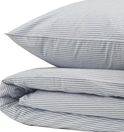 Sengetøj & Lagner<Magasin du Nord Collection Small stripe washed percale Navy/white