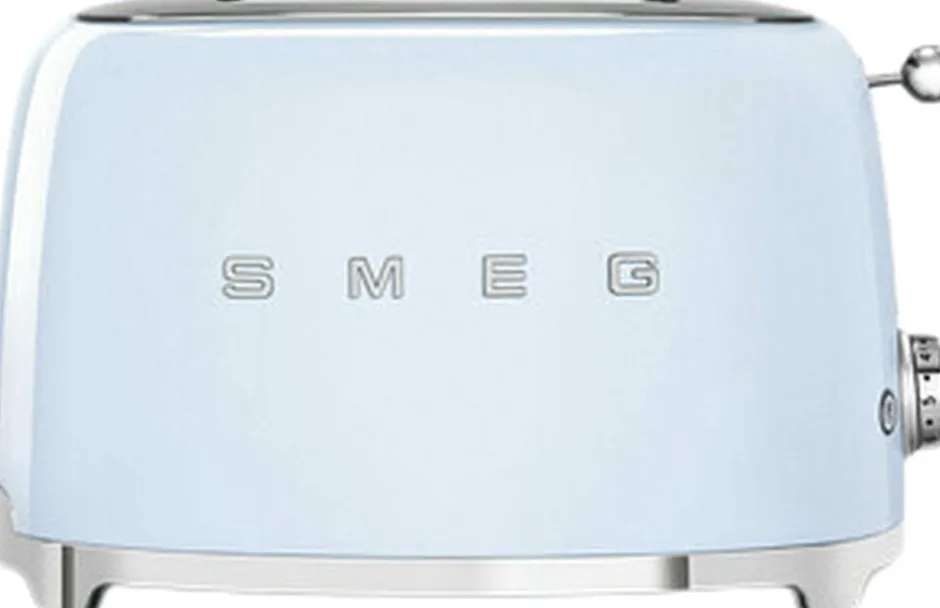 Køkkenmaskiner<SMEG TSF01PBEU brødrister 2 Skiver Pastel blue