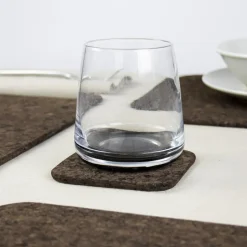 Tilbehør Til Bordet<LIGA Smoked Cork Firkantet Glasbrik Sæt