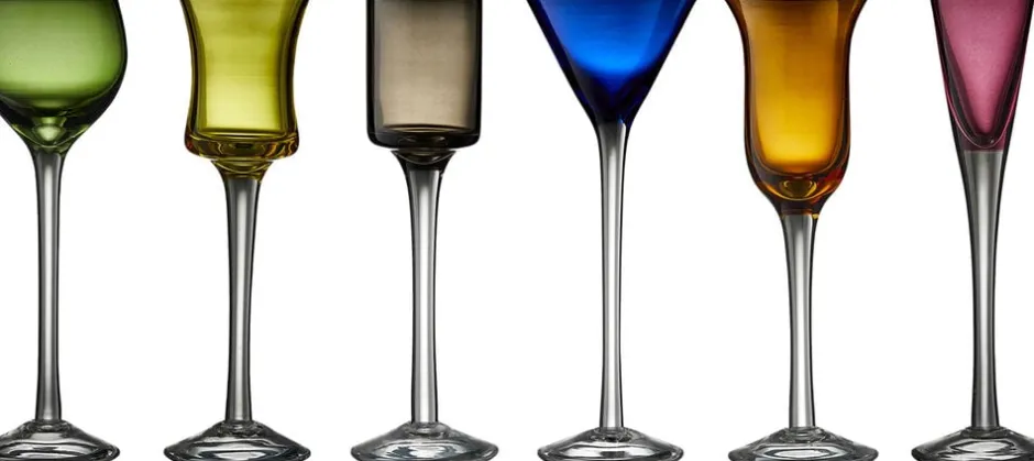 Glas<Lyngby Glas Snapseglas p/fod 6 ass.