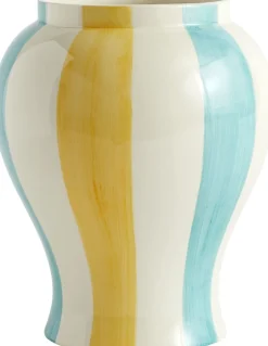 Vaser & Urtepotteskjulere<Hay Sobremesa Stripe Vase-Large-Green a
