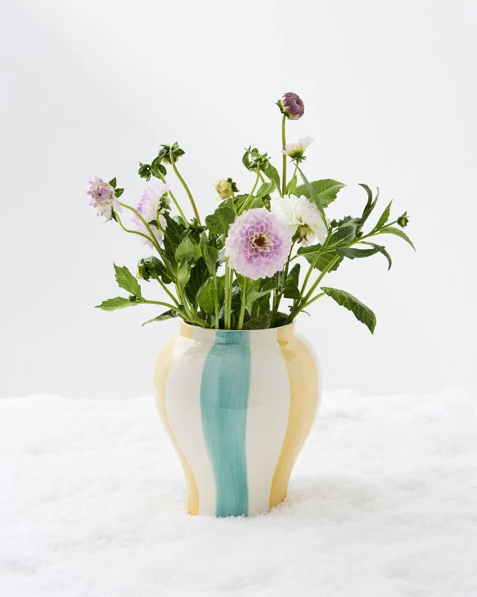 Vaser & Urtepotteskjulere<Hay Sobremesa Stripe Vase-Large-Green a