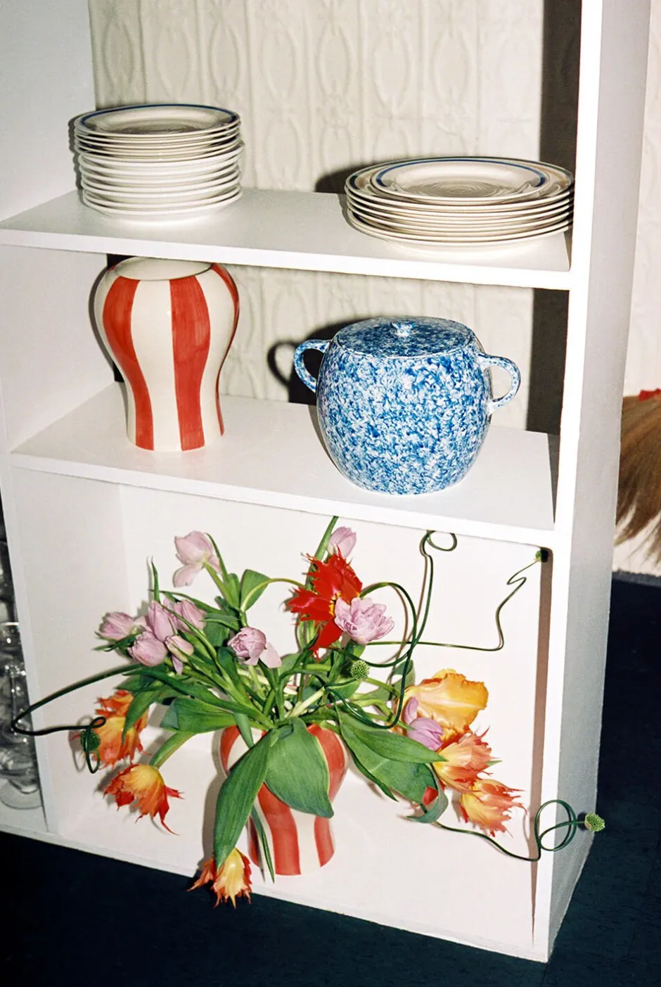 Vaser & Urtepotteskjulere<Hay Sobremesa Stripe Vase-Small-Red