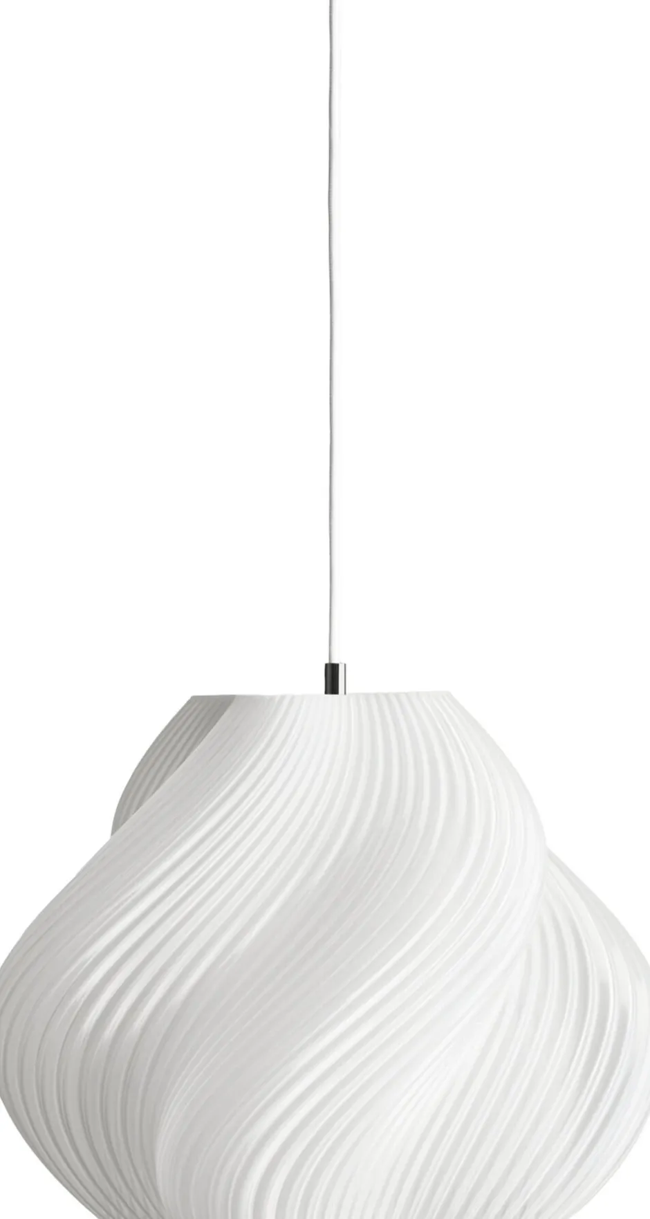 Pendler<Crème Atelier Soft serve pendant White/chrome