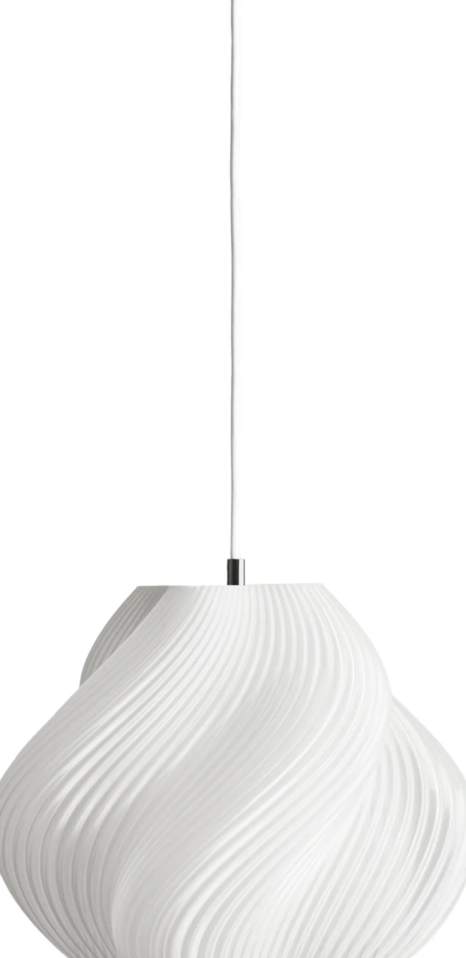Pendler<Crème Atelier Soft serve pendant White/chrome