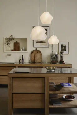 Pendler<Crème Atelier Soft serve pendant White/chrome