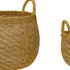 Opbevaring<Hübsch Solar Baskets Natural/Orange set of 2