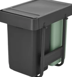 Skraldespande<Brabantia Sort&Go Indbygningsmodul, 2x15L