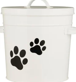 Til Boligens Kæledyr<Ib Laursen Spand m/låg hvid m/potemotiv 5 ltr