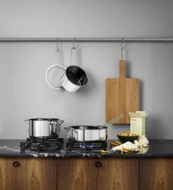 Gryder & Pander<Eva Trio Stainless Steel Kasserolle 1,8 l keramisk Slip-Let® belægnin