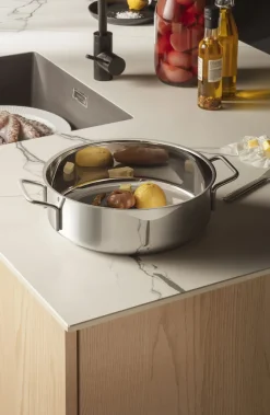 Gryder & Pander<Eva Trio Stainless Steel Sautergryde 28 cm med 2 greb