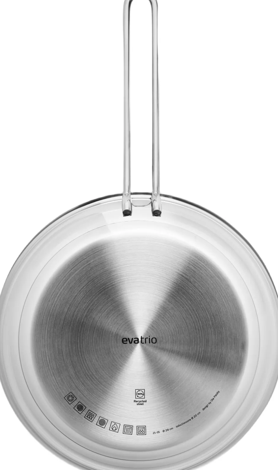 Gryder & Pander<Eva Trio Stainless Steel Stegepande 28 cm steel base