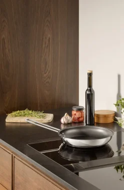 Gryder & Pander<Eva Trio Stainless Steel Stegepande 24 cm med Slip-Let® belægning