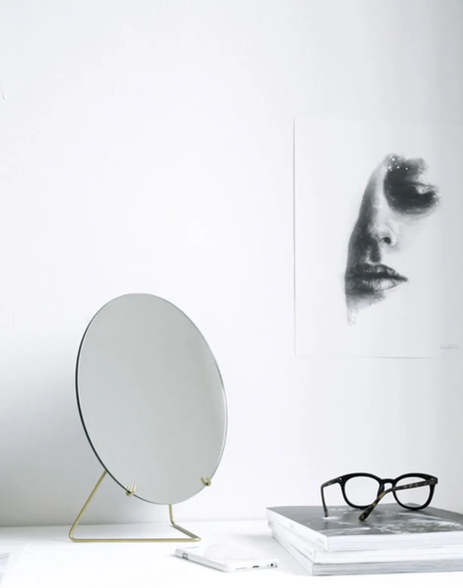 Spejle<Moebe Standing Mirror spejl 20 cm.