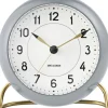 Ure & Vejrstationer<Arne Jacobsen Clocks Station bordur, grå/hvid