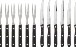 Bestik<Gense Steakbestik/grillbestik Old farmer classic 12 dele Træ/Stål