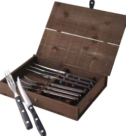 Bestik<Gense Steakbestik/grillbestik Old farmer classic 8 dele Træ/Stål
