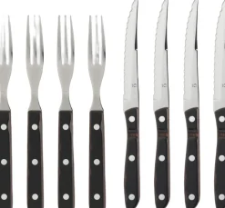 Bestik<Gense Steakbestik/grillbestik Old farmer classic 8 dele Træ/Stål