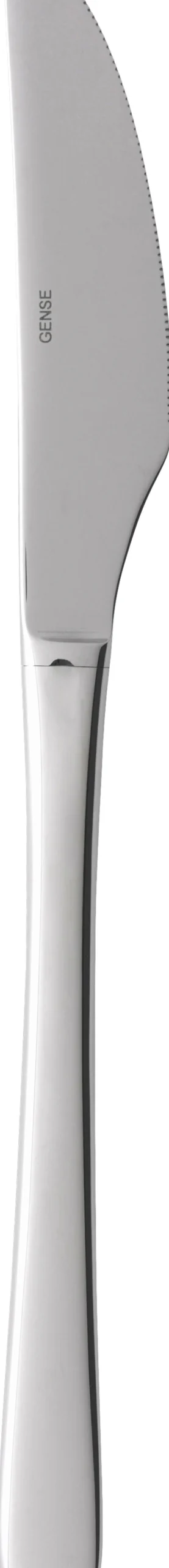 Bestik<Gense Steel Line bordkniv blank stål L21,5cm