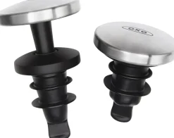 Bar & Vin<OXO SteeL Selvlukkende Vinprop, x2