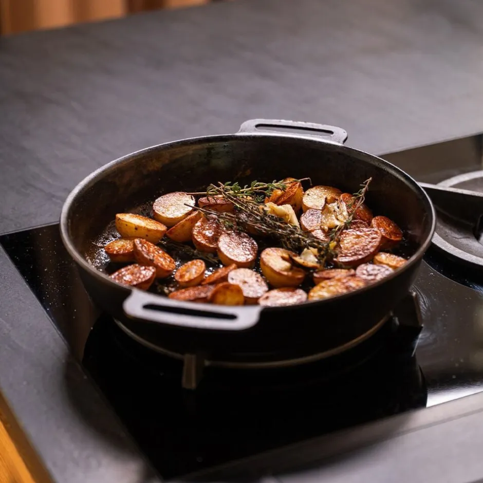 Gryder & Pander<Gastrotools Stegepande – Carbonstål – Dobbelthåndtag