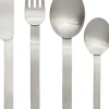 Bestik<Ferm Living Stelo Cutlery - Set of 4 - Brushed Stainless Steel