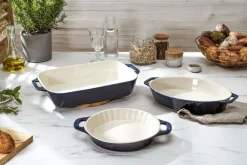 Bageartikler<Staub Stentøj Tærtefad 24 cm, Keramisk