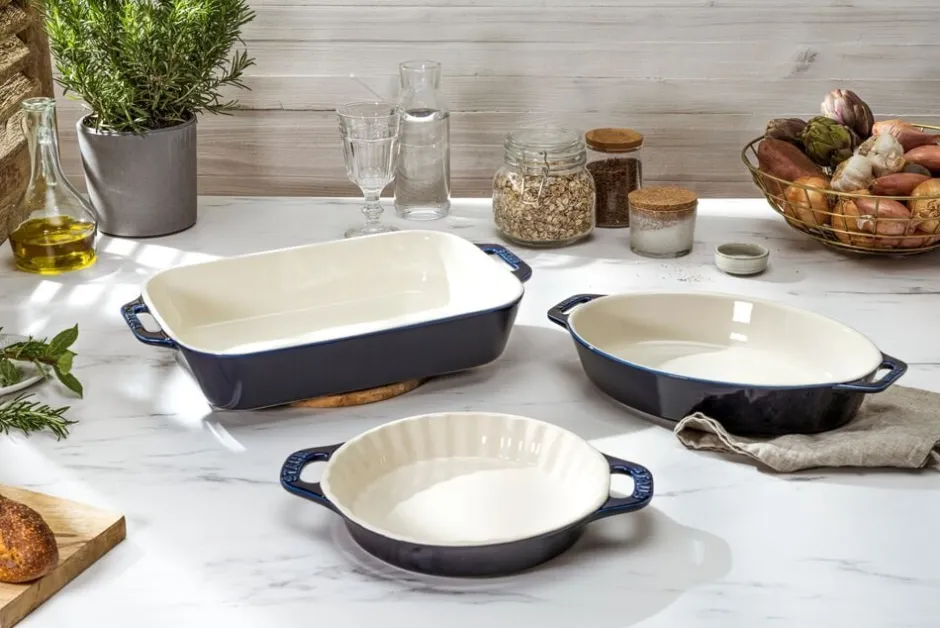 Bageartikler<Staub Stentøj Tærtefad 24 cm, Keramisk