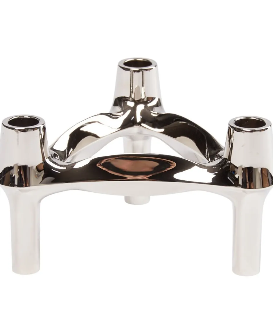 Lys & Lysestager<STOFF Nagel ® BMF stage krom