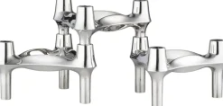 Lys & Lysestager<STOFF Nagel ® BMF stage 3-pak krom
