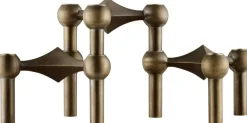 Lys & Lysestager<STOFF Nagel candle holder/stage set with 3 pcs - bronzed bra