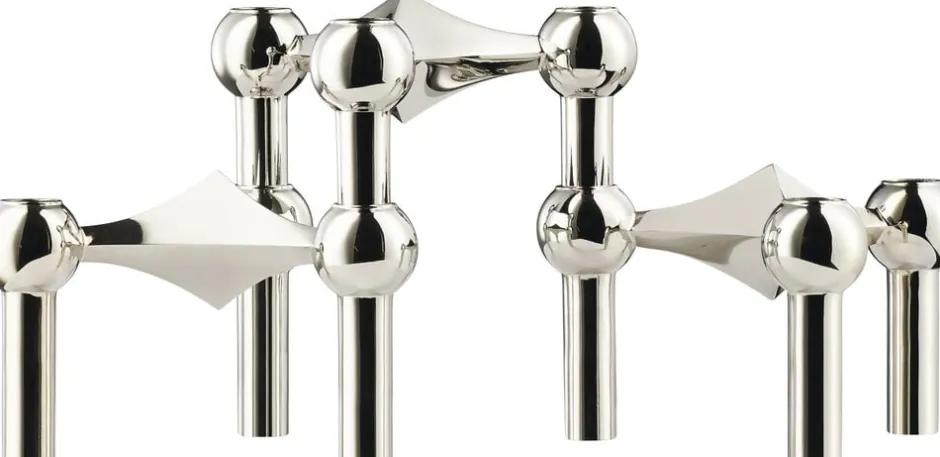 Lys & Lysestager<STOFF Nagel ® 3-pak lysestage krom