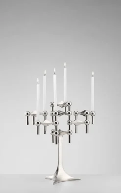 Lys & Lysestager<STOFF Nagel ® Stand/opsats krom