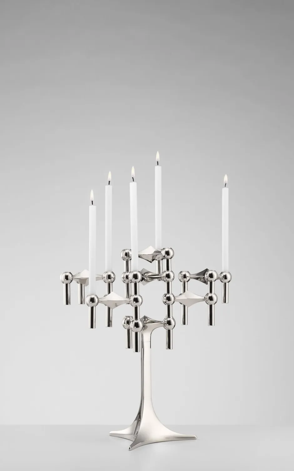 Lys & Lysestager<STOFF Nagel ® Stand/opsats krom