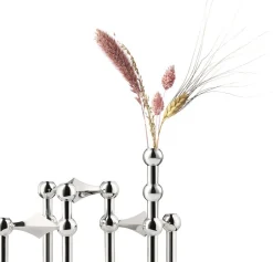 Lys & Lysestager<STOFF Nagel ® vase til lysestage, krom