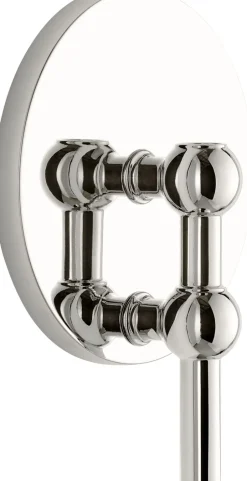 Lys & Lysestager<STOFF Nagel wall hanger - chrome