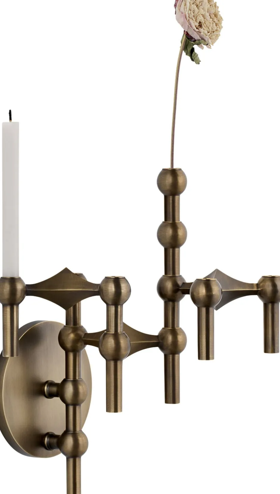 Lys & Lysestager<STOFF Nagel wall hanger - bronzed brass/bruneret messing