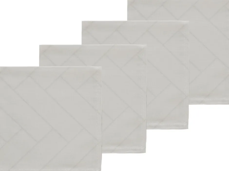 Tekstiler Til Borddækning<Södahl Stofservietter Tiles Light grey 4 stk.