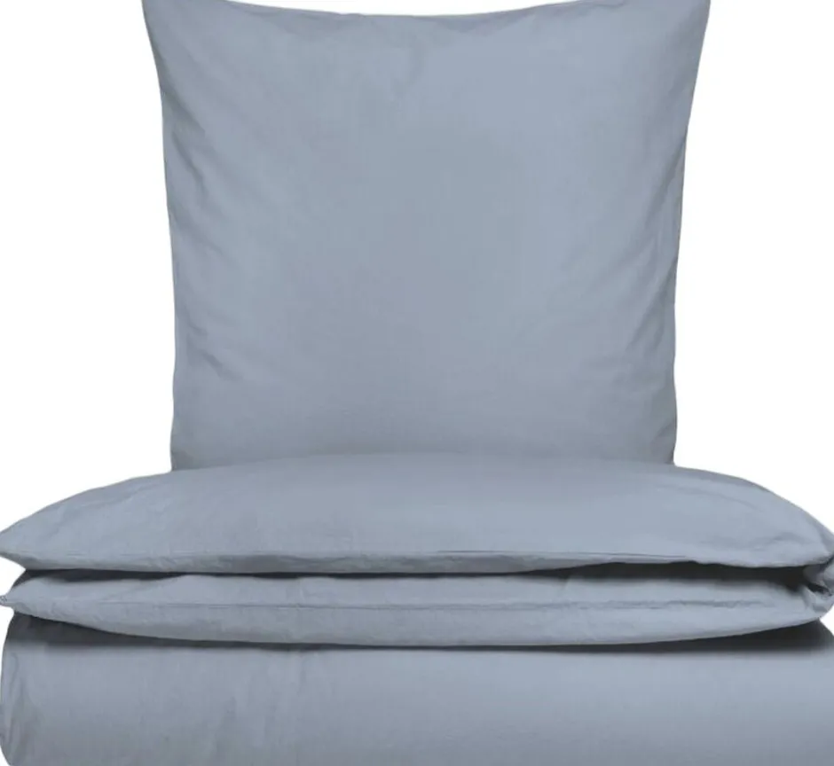 Sengetøj & Lagner<Sekan Stonewashed percale sengesæt Dueblå