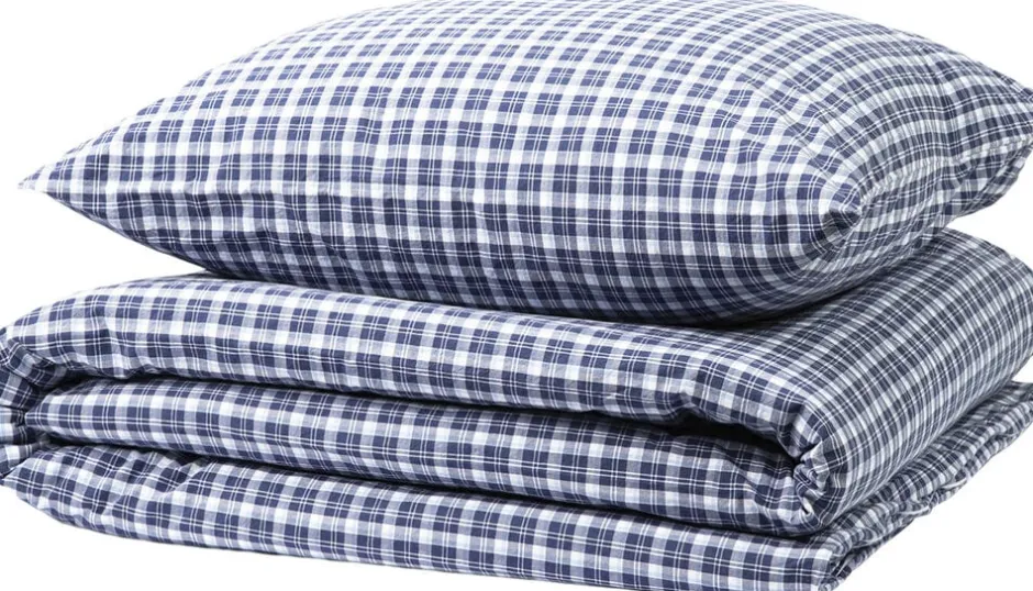 Sengetøj & Lagner<Magasin du Nord Collection Stonewashed sengesæt Navy/white