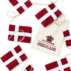 Figurer & Skulpturer<Langkilde & Søn Stor flagranke med Dannebrogsflag