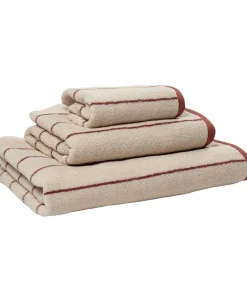 Håndklæder<Magasin du Nord Collection Stripe GOTS Baked clay