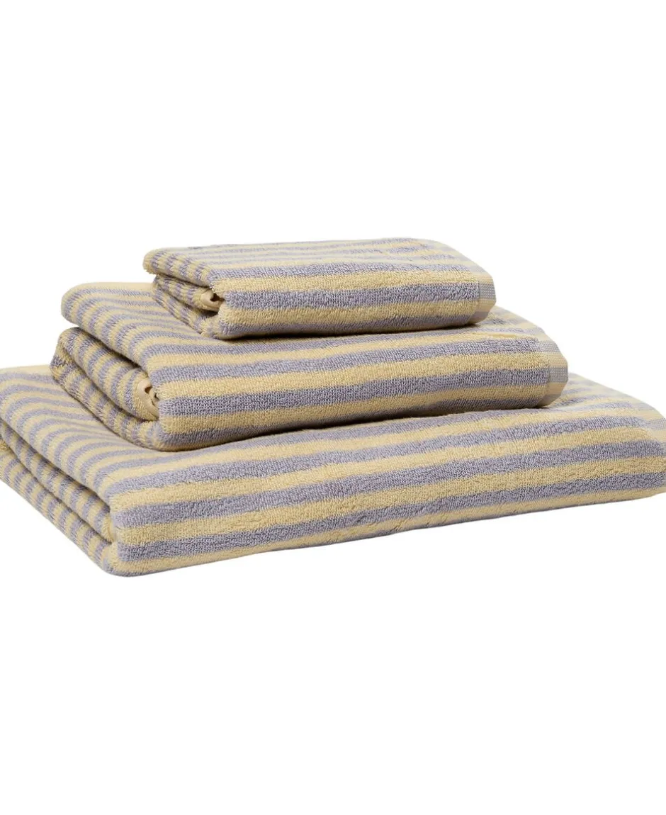 Håndklæder<Magasin du Nord Collection Stripe GOTS yellow/lavender Yeloow/lavender