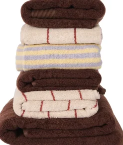 Håndklæder<Magasin du Nord Collection Stripe GOTS yellow/lavender Yeloow/lavender