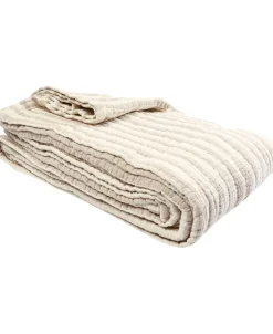 Sengetæpper<Magasin du Nord Collection Stripe throw Beige