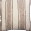 Puder<Magasin du Nord Collection STRIPE/TAUPE, PYNTEPUDE 48x48 CM