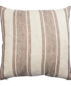 Puder<Magasin du Nord Collection STRIPE/TAUPE, PYNTEPUDE 48x48 CM