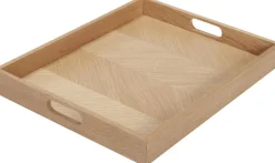 Tilbehør Til Bordet<Hübsch Structure Tray Natural
